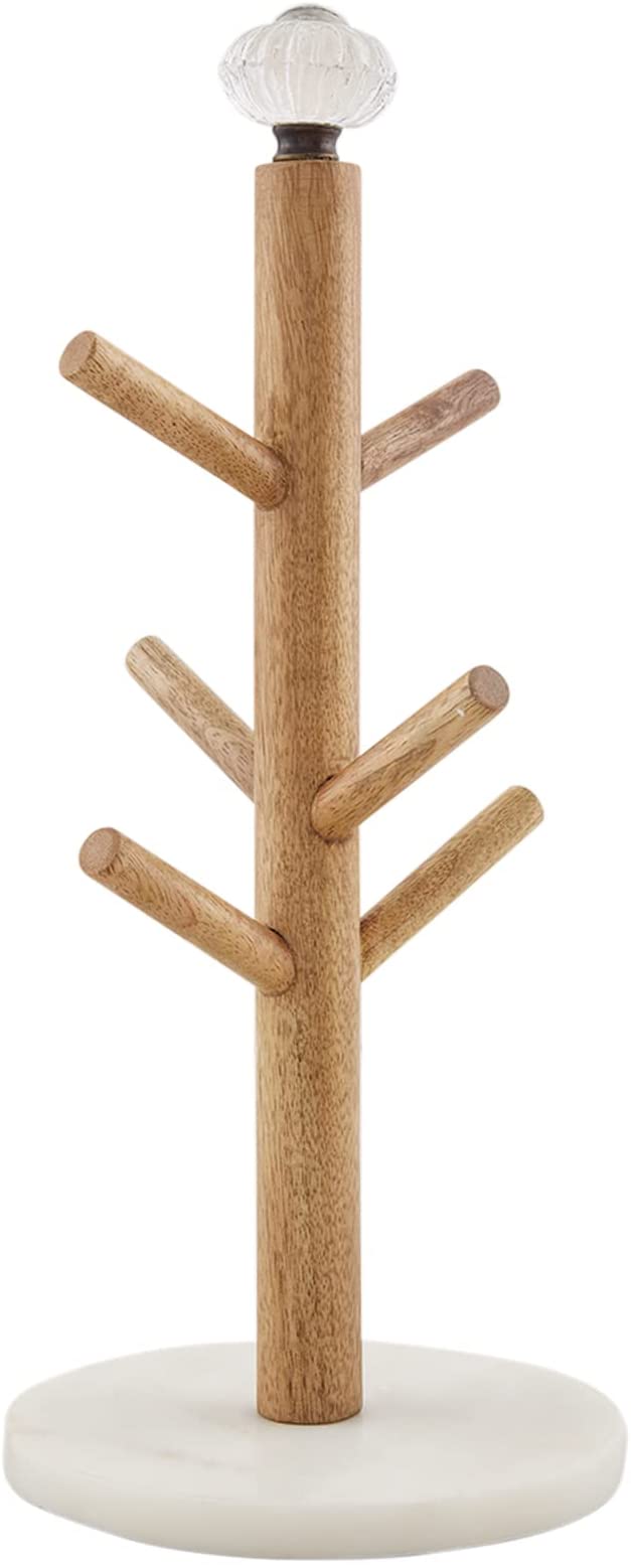 Wood & Marble Mug Holder