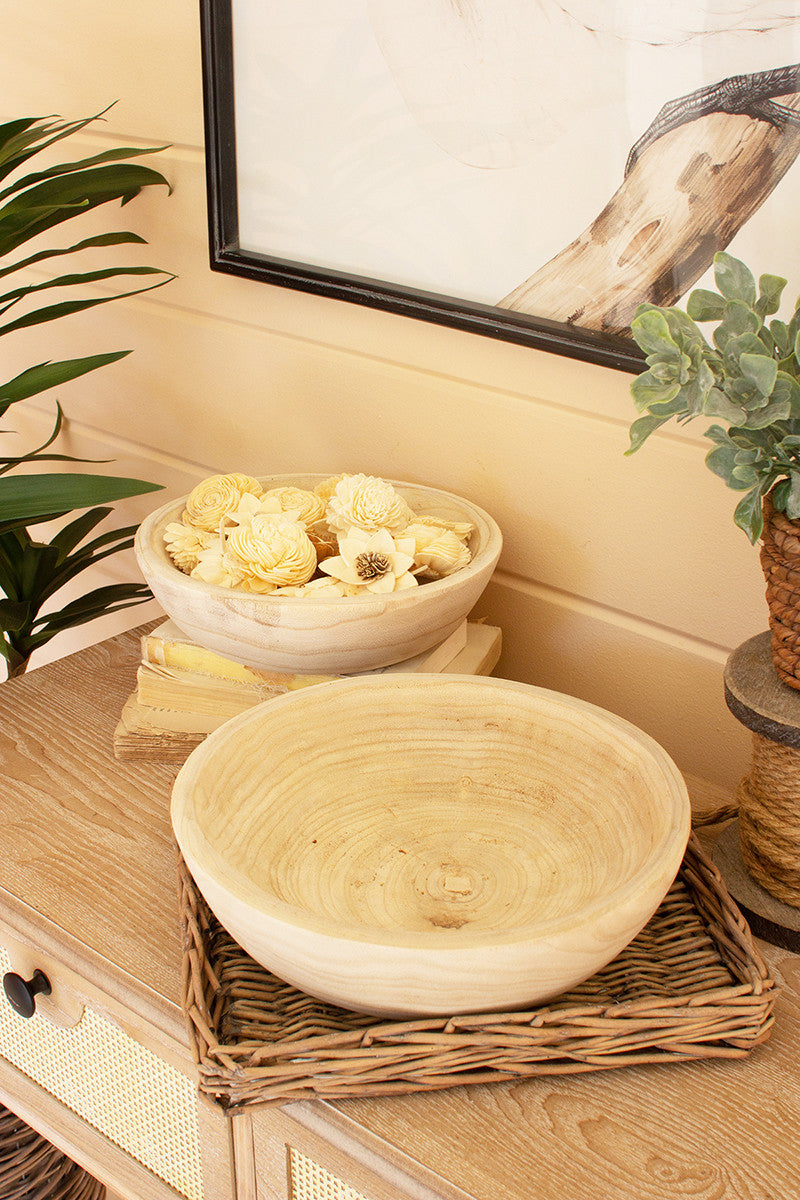 Hand Carved Wooden Bowl