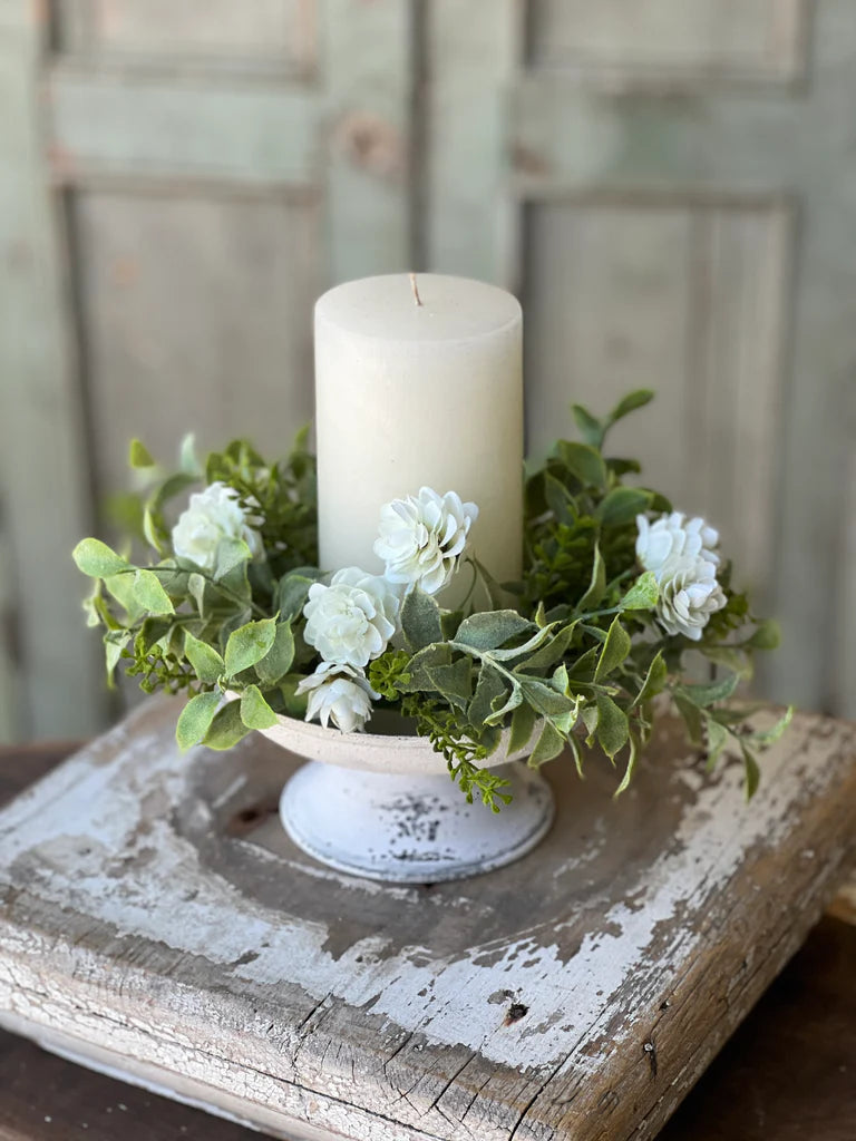 White Pedestal Plate