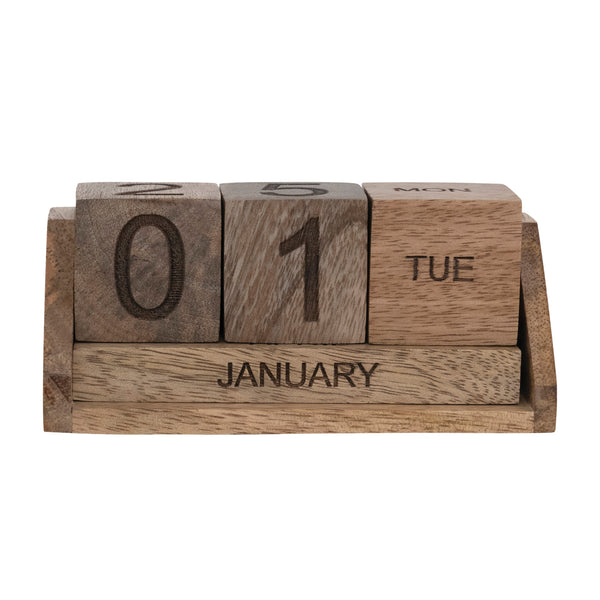 Wood Block Calendar