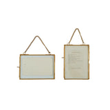 Brass Hanging Glass Frame