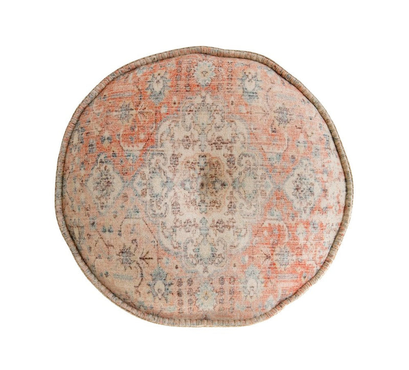Distressed Cotton Pouf