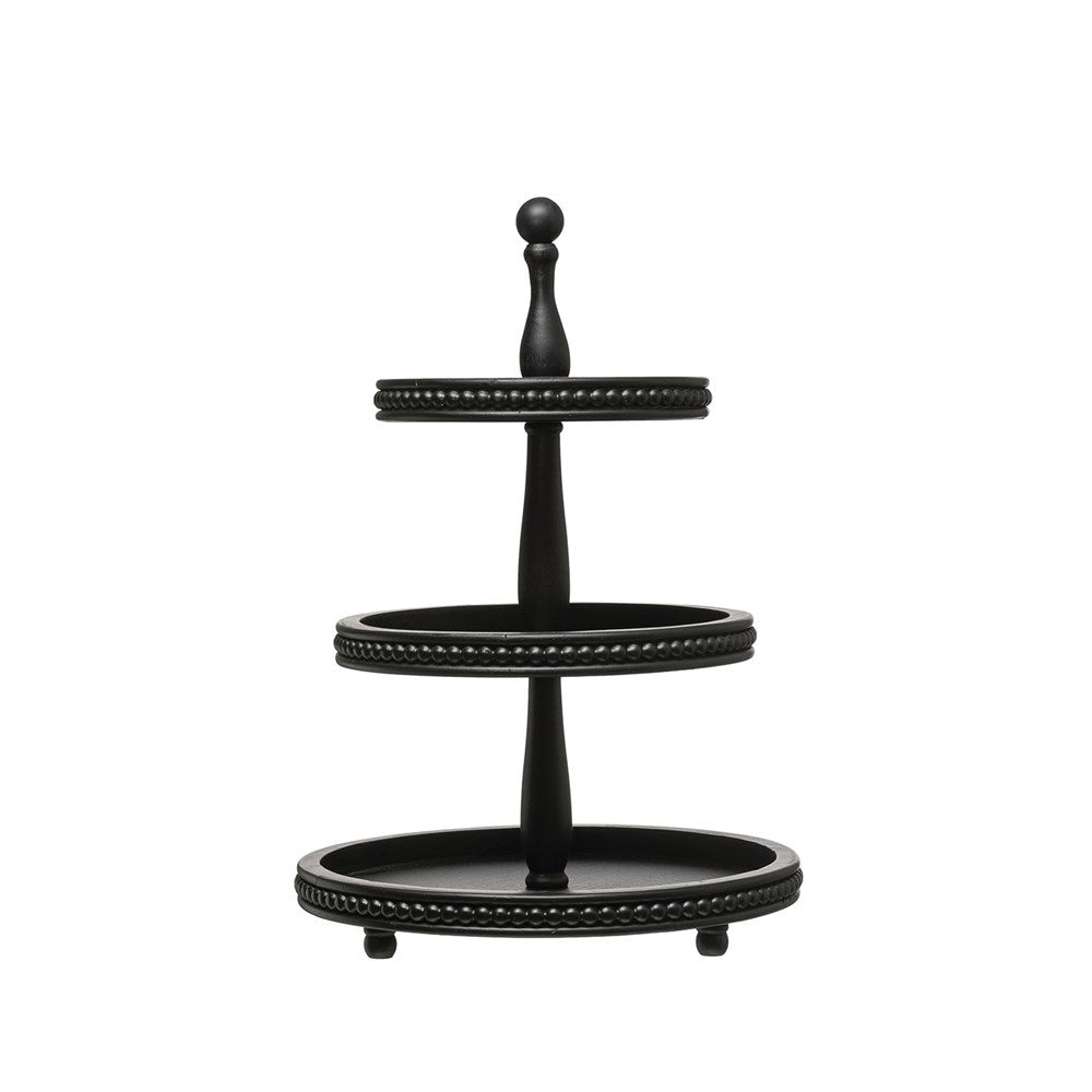 Black Tiered Tray