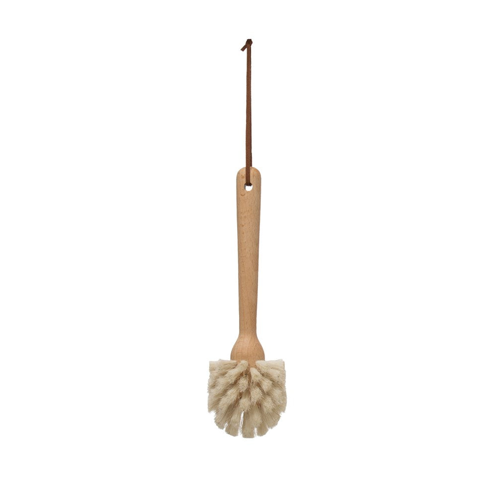 Dish Brush Beech Wood 9"