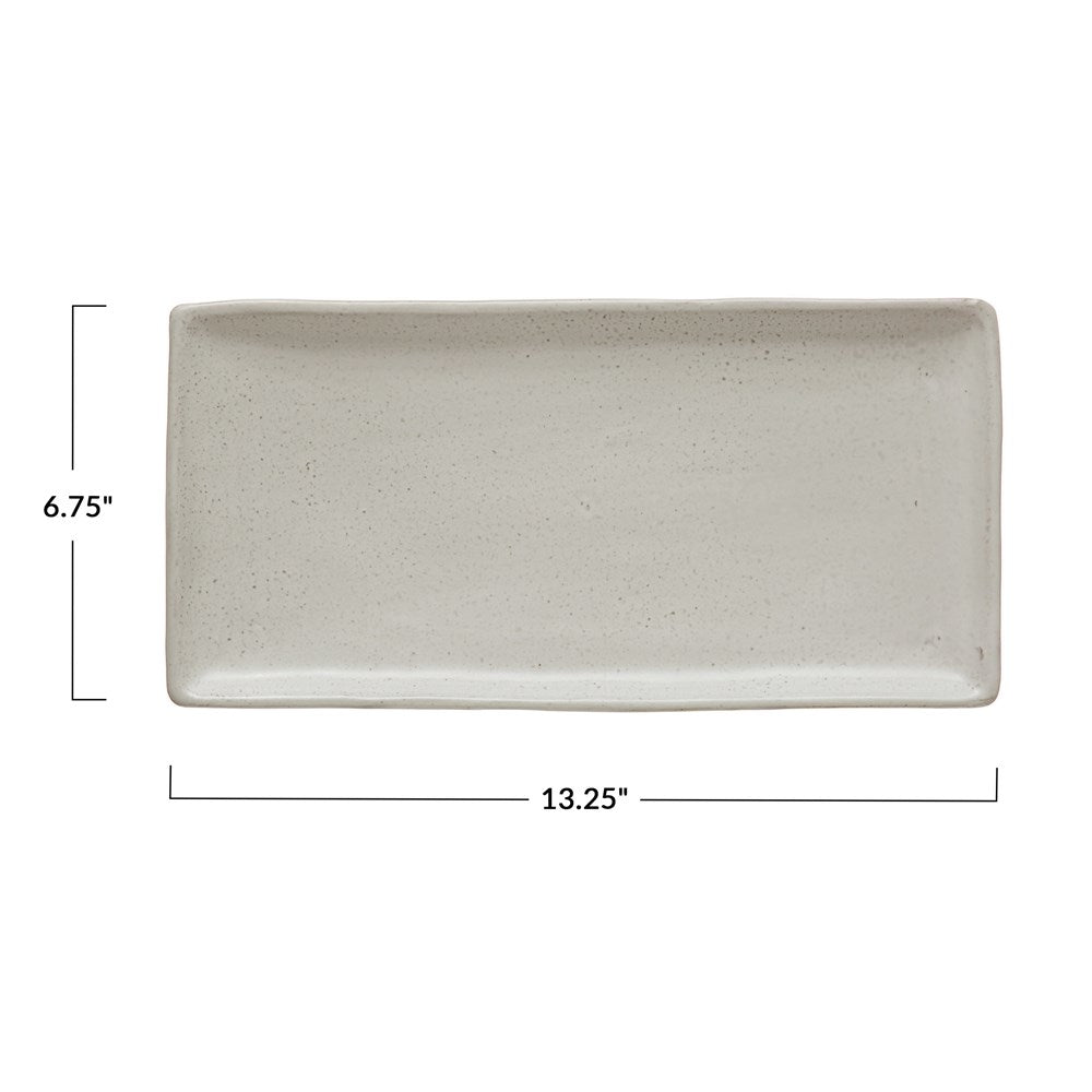 Stoneware Platter 13.25"