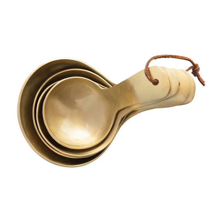 Metal Scoops Brass Finish