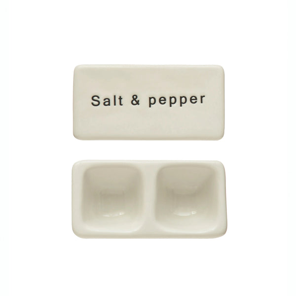 Stoneware Salt & Pepper Pinch Pot
