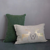 Green Linen Blend Pillow